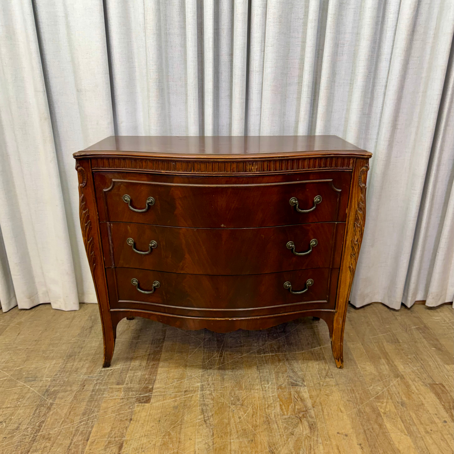 Three Drawer Mahogany Dresser