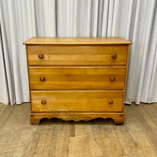 Three Drawer Maple Chest