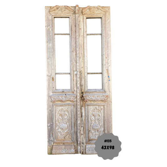 Egyptian Hand Carved Antique Door #135