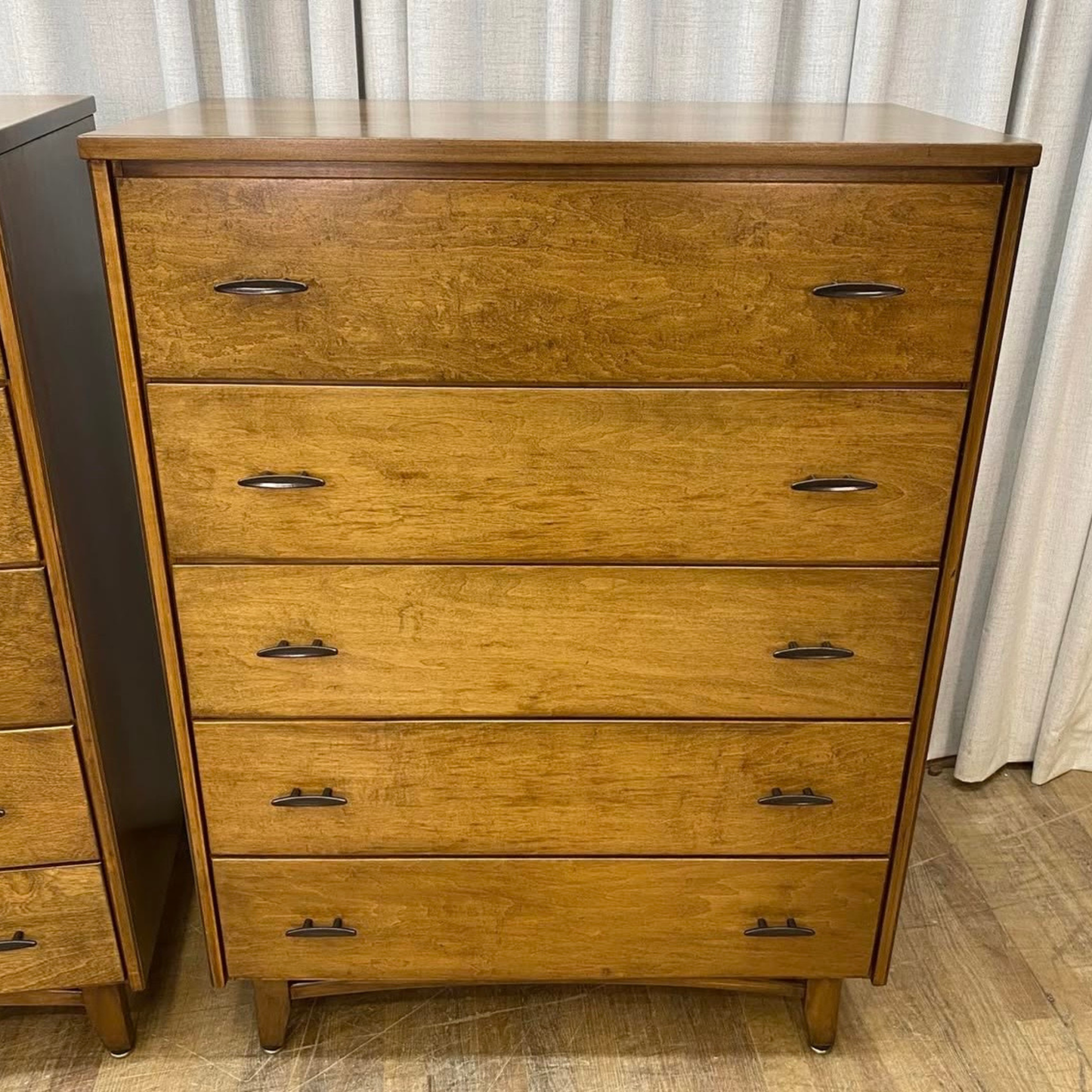 Pair of Matching Solid Wood Vintage Chest