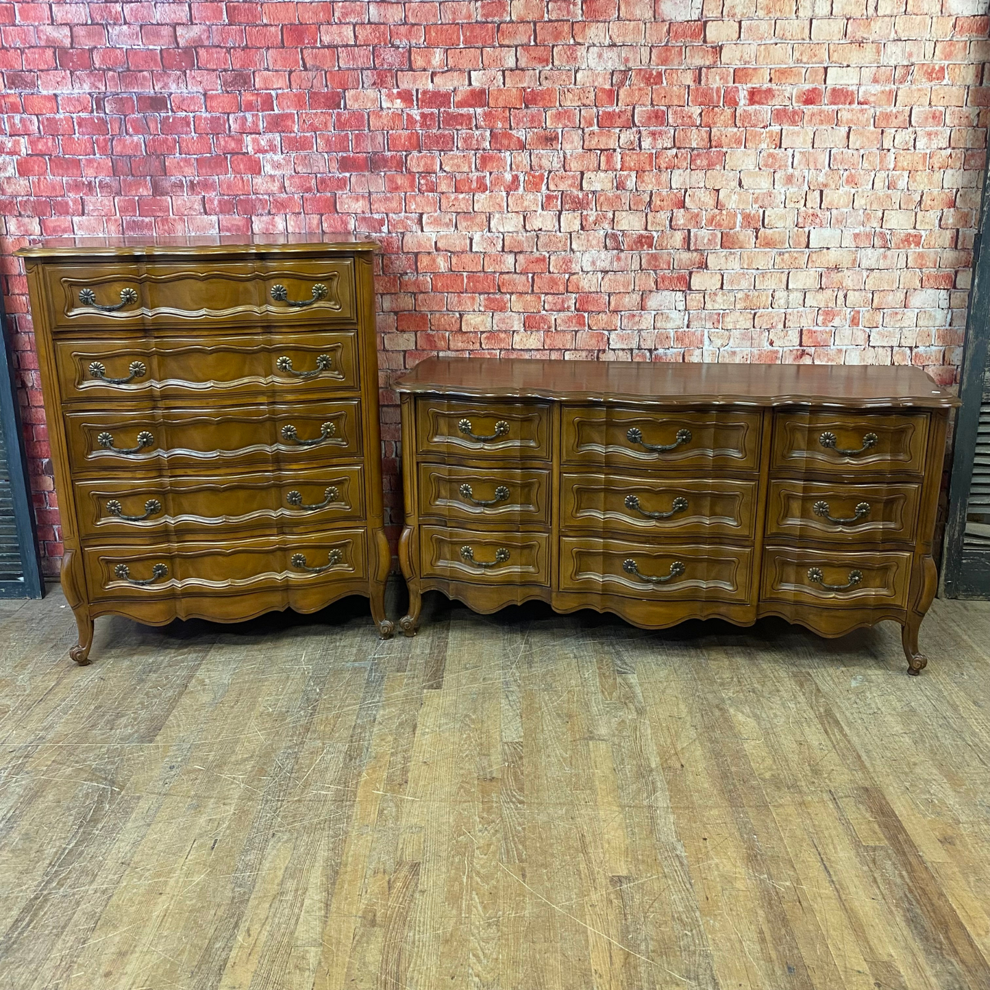 French Provincial Dresser and Chest