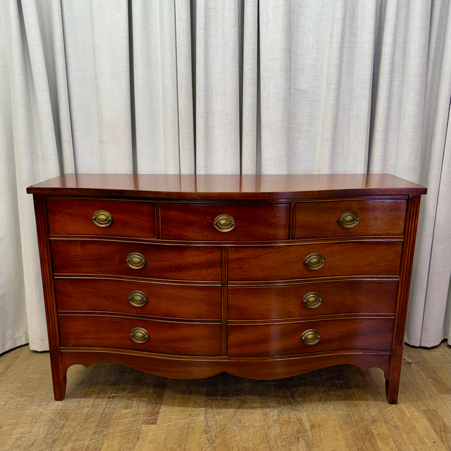 Seven Drawer Hepplewhite Style Dresser by Dixie