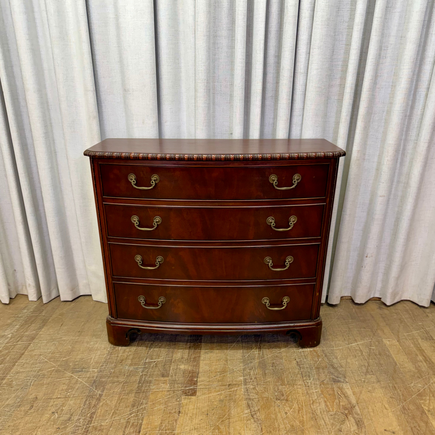 Four Drawer Pie Crust Edge Chest