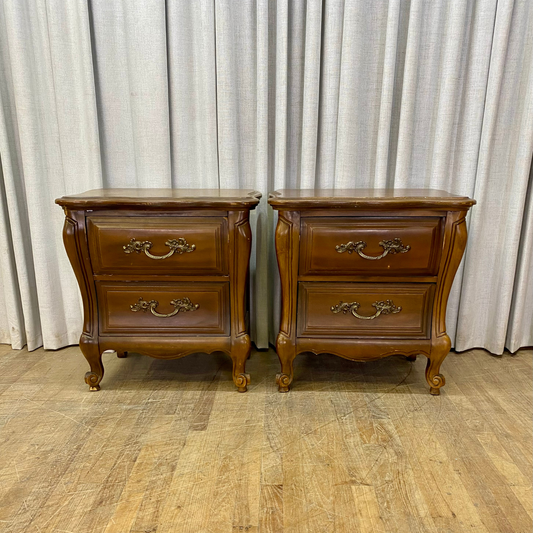 Pair French Provincial Nightstands