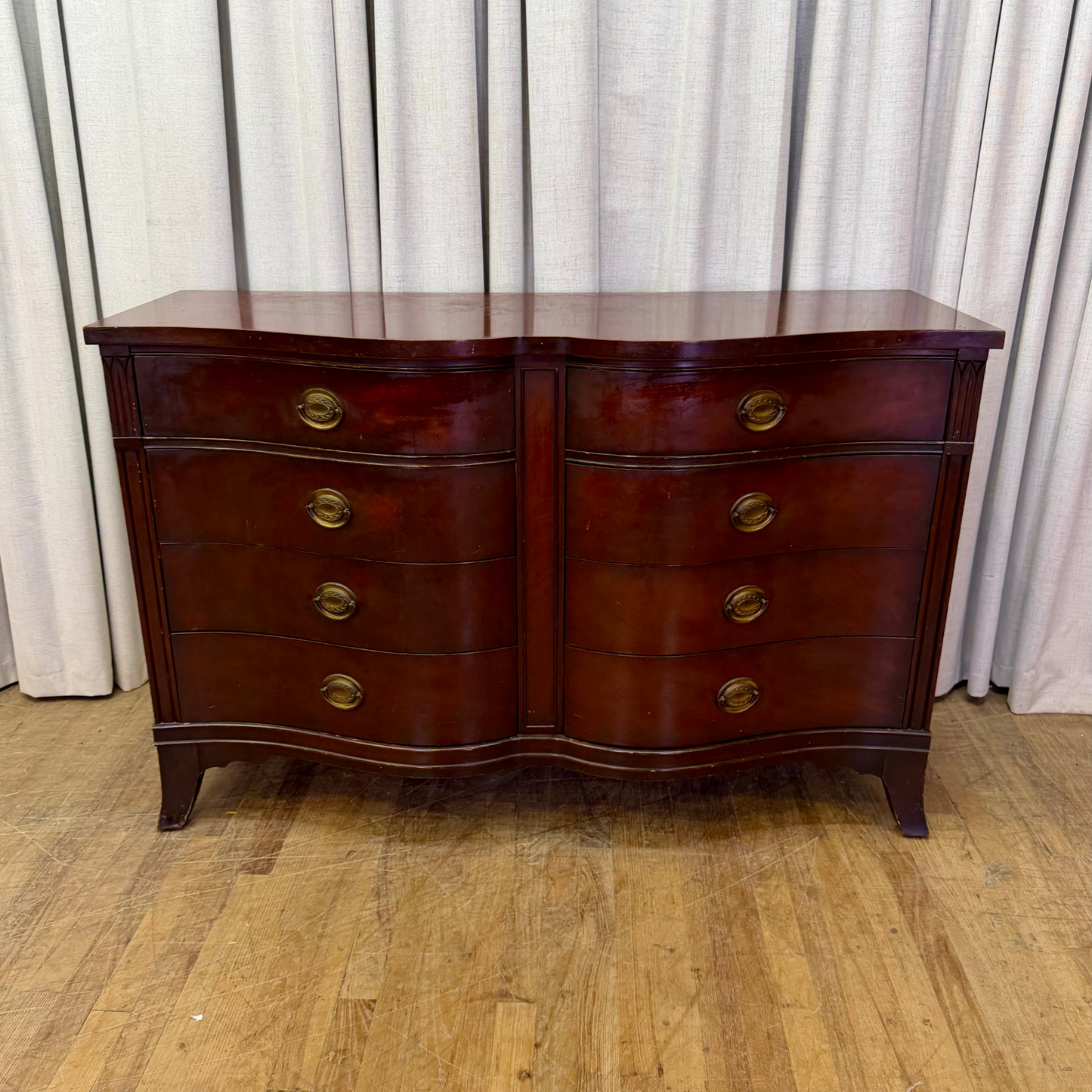 Eight Drawer Hepplewhite Style Dresser