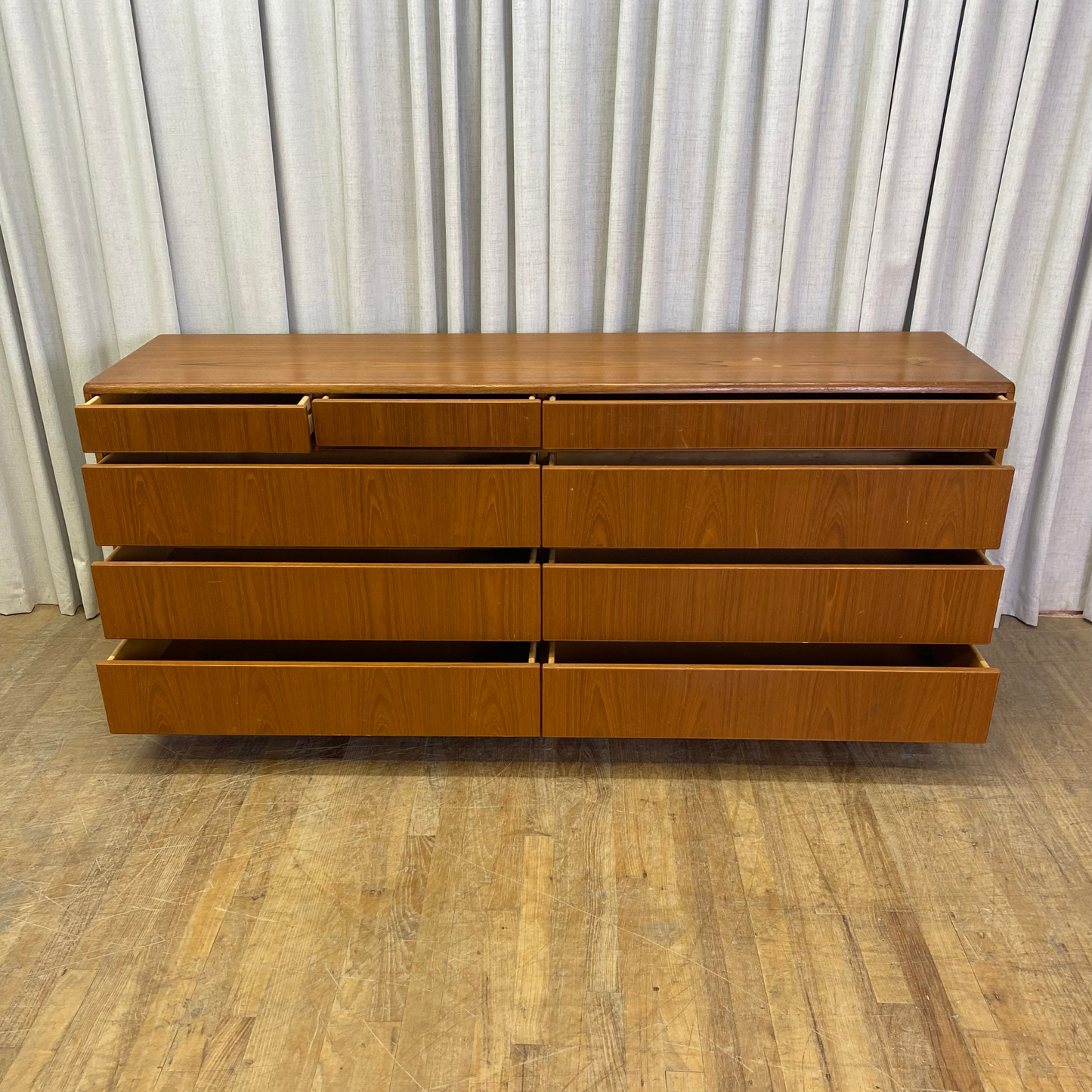 Nine Drawer MCM Style Dresser by Jasper