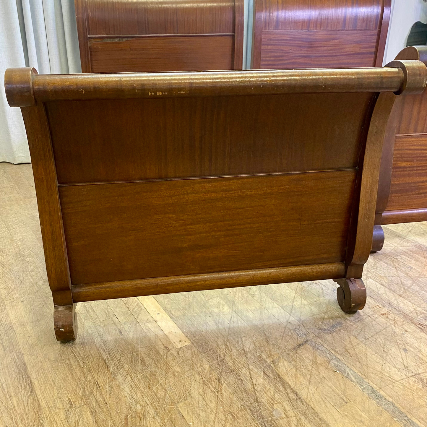 Pair of Antique Twin Size Sleigh Beds