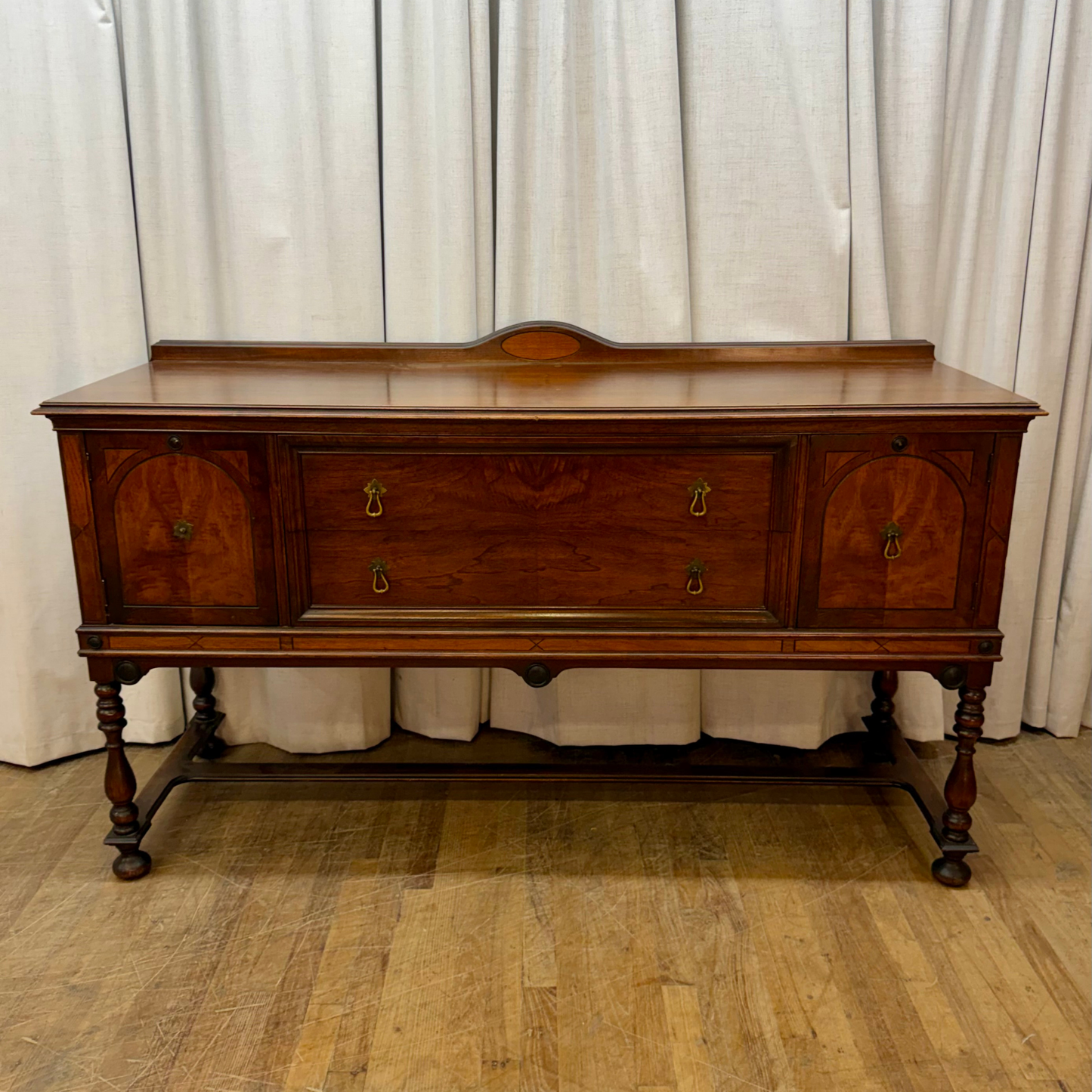 Two Drawer Two Door Depression Era Sideboard