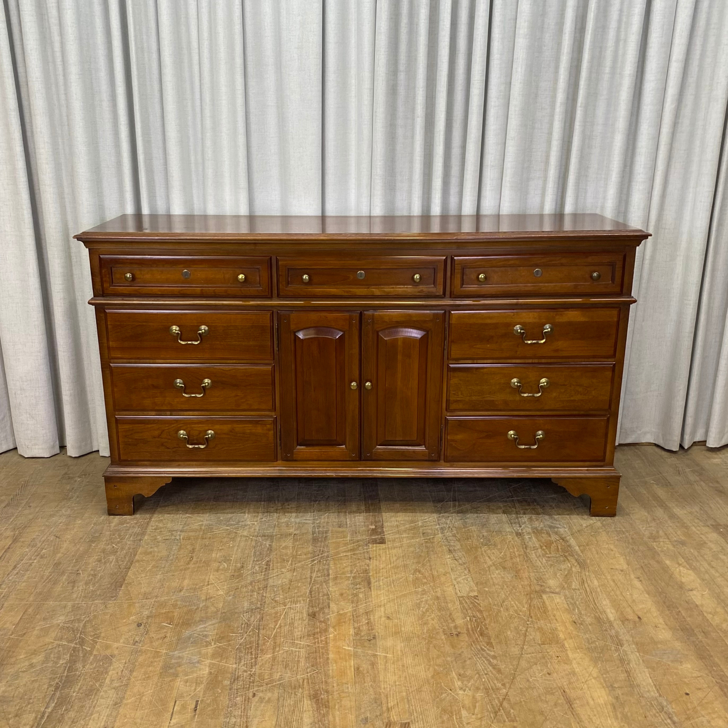 Twelve Drawer Dresser with Doors