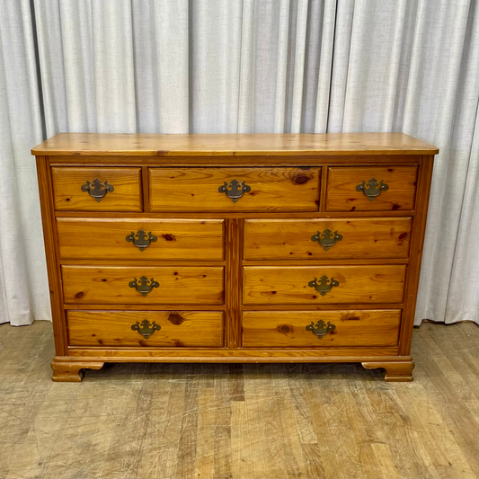Nine Drawer Pine Dresser