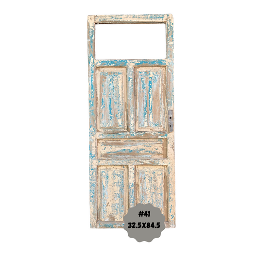 Egyptian Hand Carved Antique Single Panel Door #41