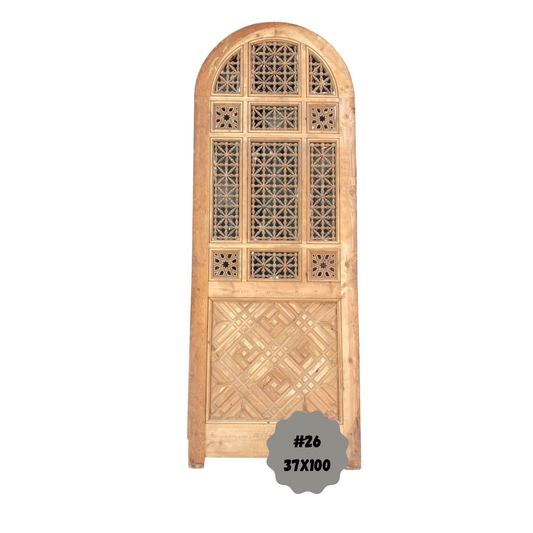 Egyptian Arched Wooden Door