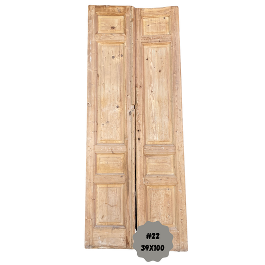 Egyptian Hand Carved Antique French Panel Doors