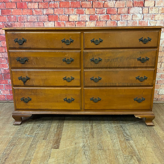 Solid Wood Eight Drawer Dresser