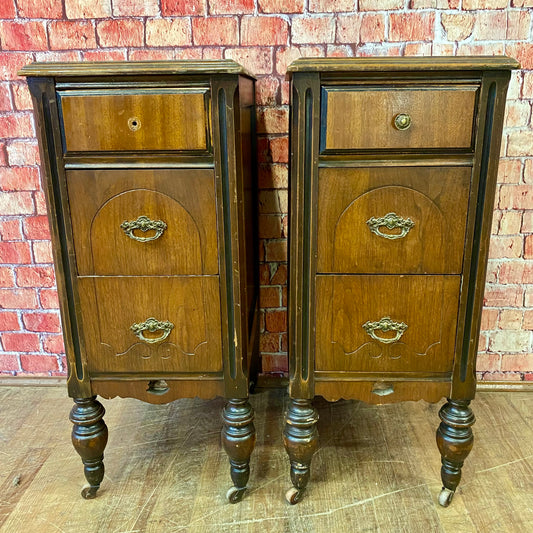 Pair of Depression Era Nightstands