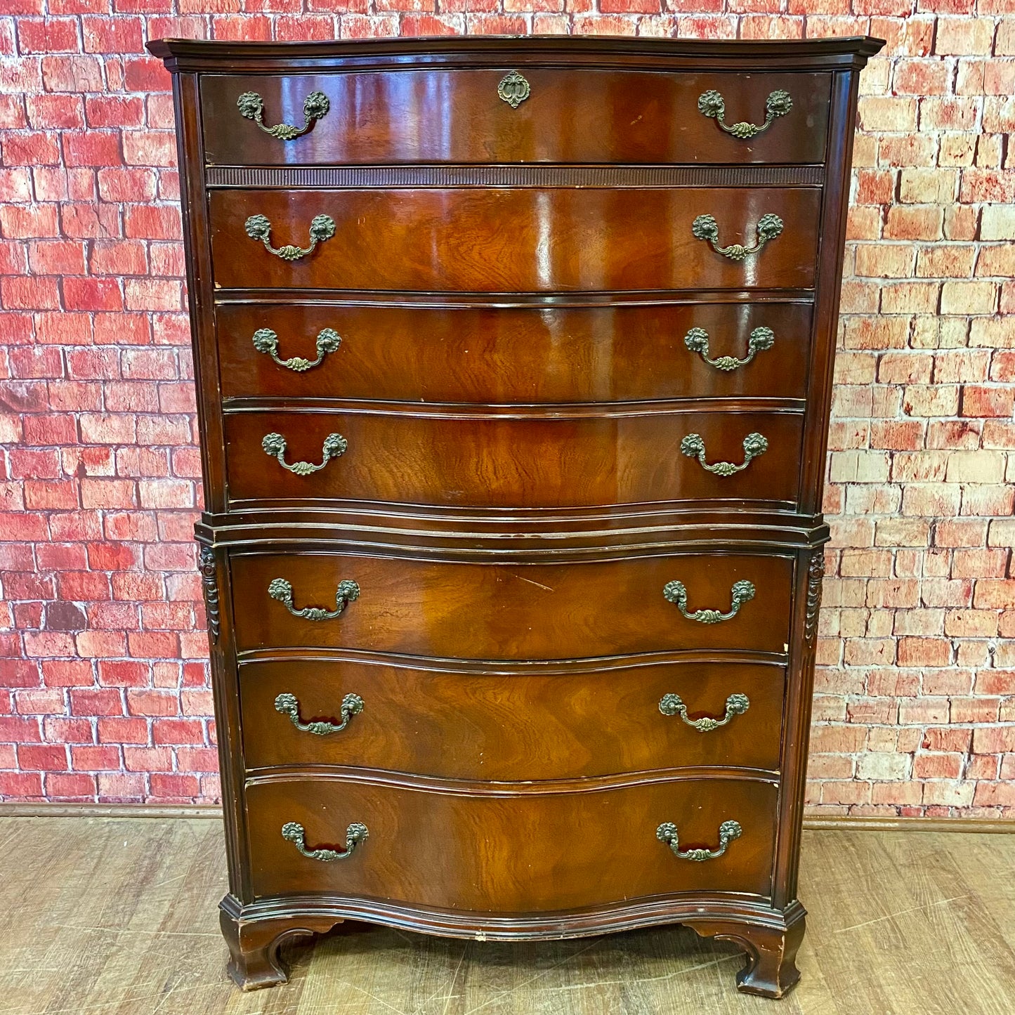 Mahogany Tall Chest by Bassett Furniture