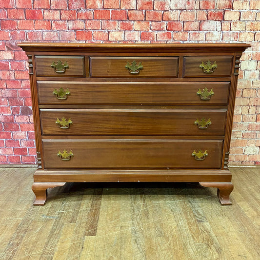 Mahogany Six Drawer Dresser