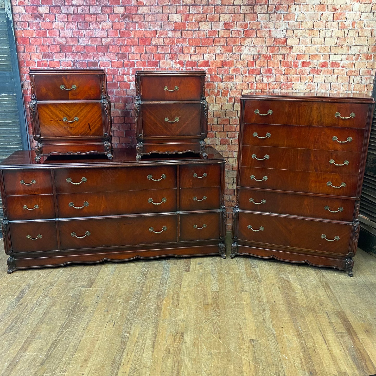 French Mahogany Bedroom Set