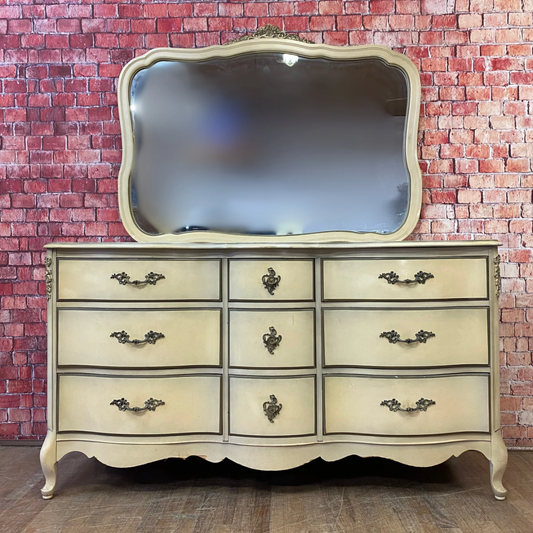 Nine Drawer French Provincial Dressser